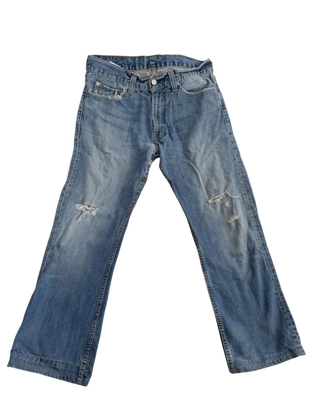 VintageY2K Levi’s 506 Medium Wash Distressed Straight Leg
